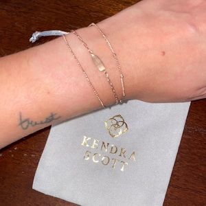 Kendra Scott Triple Strand Rose Gold Bracelet